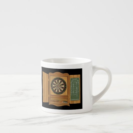 Dartboard met Cricket Scoring Espresso Kop (Rechts)