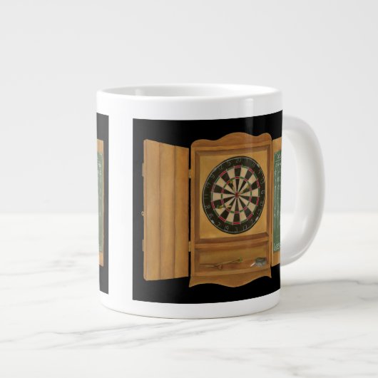 Dartboard met Cricket Scoring Grote Koffiekop (Voorkant rechts)