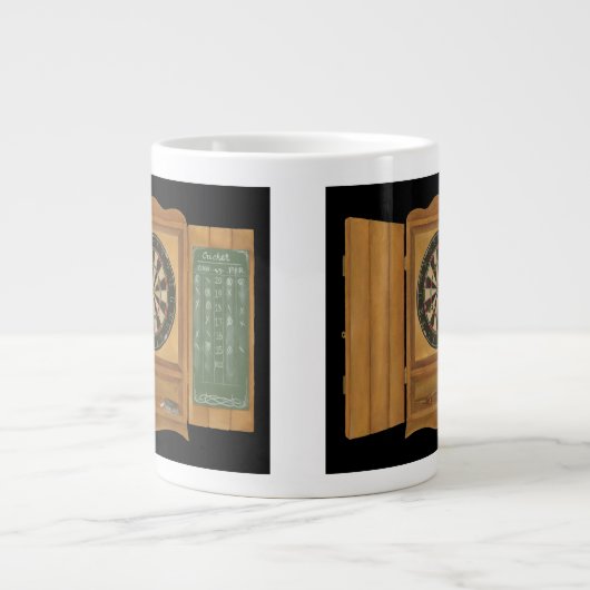 Dartboard met Cricket Scoring Grote Koffiekop (Voorkant)