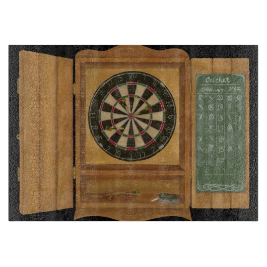 Dartboard met cricket Scoring Snijplank (Voorkant)