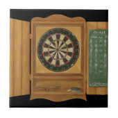 Dartboard met Cricket Scoring Tegeltje (Voorkant)