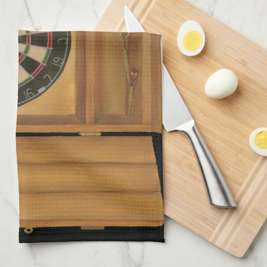 Dartboard met Cricket Scoring Theedoek (Quarter Fold)