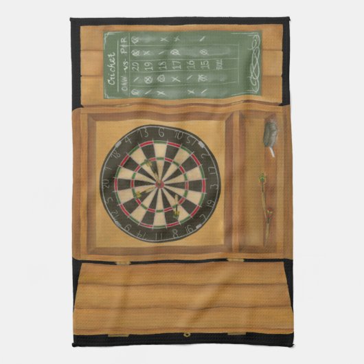 Dartboard met Cricket Scoring Theedoek (Verticaal)