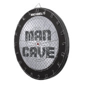 Dartboard met Man voor aangepaste diamondplate Dartbord (Voorkant Rechts)