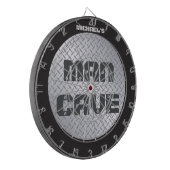 Dartboard met Man voor aangepaste diamondplate Dartbord (Voorkant Links)