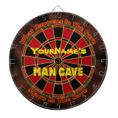 Dartboard met persoonlijke naam Man Dartbord (Voorkant)
