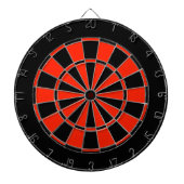 Dartboard met rood en zwart dartbord (Voorkant)