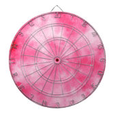 Dartboard met roze wolffecten dartbord (Voorkant)