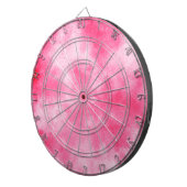 Dartboard met roze wolffecten dartbord (Voorkant Rechts)