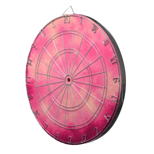 Dartboard met roze zand-wolffect dartbord (Voorkant Rechts)