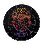 Dartboard met tribale schedel dartbord (Voorkant)