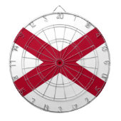 Dartboard met vlag van Alabama Dartbord (Voorkant)