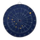Dartboard met vlag van Alaska Dartbord (Voorkant)