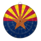 Dartboard met vlag van Arizona, VS Dartbord (Voorkant)