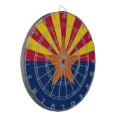 Dartboard met vlag van Arizona, VS Dartbord (Voorkant Links)