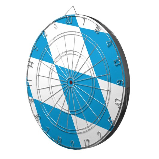 Dartboard met vlag van Beieren, Duitsland Dartbord (Voorkant Rechts)