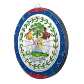 Dartboard met vlag van Belize Dartbord (Voorkant Rechts)