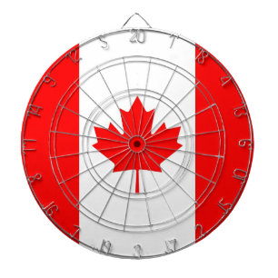 Dartboard met vlag van Canada Dartbord