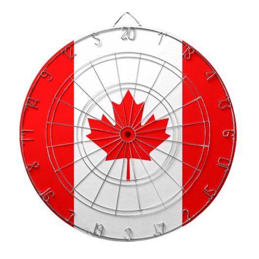 Dartboard met vlag van Canada Dartbord (Voorkant)