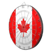 Dartboard met vlag van Canada Dartbord (Voorkant Rechts)