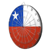 Dartboard met vlag van Chili Dartbord (Voorkant Rechts)