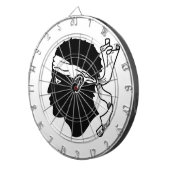 Dartboard met vlag van Corsica Dartbord (Voorkant Rechts)