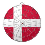 Dartboard met vlag van Denemarken Dartbord (Voorkant)