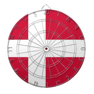 Dartboard met vlag van Denemarken Dartbord