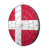 Dartboard met vlag van Denemarken Dartbord (Voorkant Rechts)