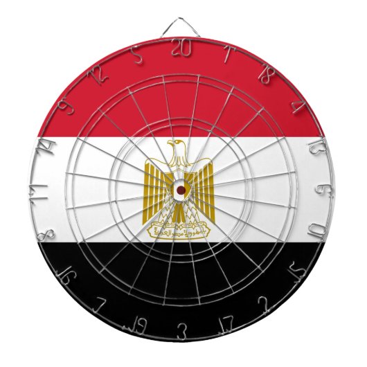 Dartboard met vlag van Egypte Dartbord (Voorkant)