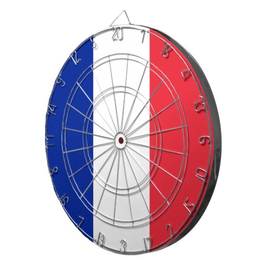 Dartboard met vlag van Frankrijk Dartbord (Voorkant Rechts)