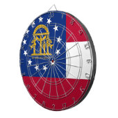 Dartboard met vlag van Georgië, Verenigde Staten Dartbord (Voorkant Rechts)