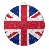 Dartboard met vlag van het Verenigd Koninkrijk Dartbord (Voorkant)