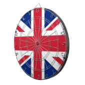 Dartboard met vlag van het Verenigd Koninkrijk Dartbord (Voorkant Rechts)