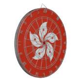Dartboard met vlag van Hong Kong, China Dartbord (Voorkant Links)