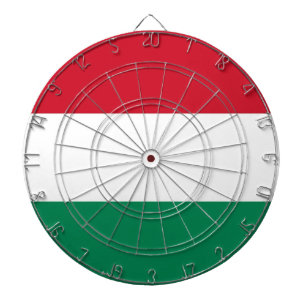 Dartboard met vlag van Hongarije Dartbord