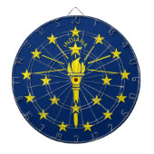 Dartboard met vlag van Indiana, VS Dartbord (Voorkant)