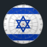 Dartboard met vlag van Israël Dartbord<br><div class="desc">Verhoog uw speelkamer met ons exclusieve dartbord met de vlag van Israël! Dit dartbord is met precisie gemaakt en is niet alleen een game-accessoire; het is een viering van het rijke erfgoed en de culturele trots van Israël. Het levendige ontwerp toont de iconische Israëlische vlag, waardoor het een unieke en...</div>