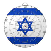 Dartboard met vlag van Israël Dartbord (Voorkant)