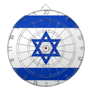 Dartboard met vlag van Israël Dartbord