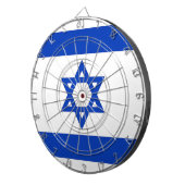 Dartboard met vlag van Israël Dartbord (Voorkant Rechts)