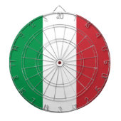 Dartboard met vlag van Italië Dartbord (Voorkant)