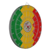 Dartboard met vlag van Los Angeles, Californië Dartbord (Voorkant Links)