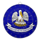 Dartboard met vlag van Louisiana, VS Dartbord (Voorkant)