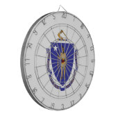 Dartboard met vlag van Massachusetts, Verenigde St Dartbord (Voorkant Links)
