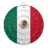 Dartboard met vlag van Mexico Dartbord (Voorkant)