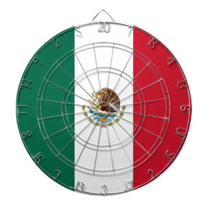 Dartboard met vlag van Mexico Dartbord