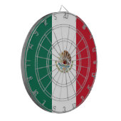 Dartboard met vlag van Mexico Dartbord (Voorkant Links)