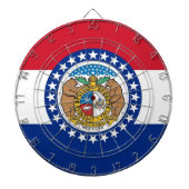 Dartboard met vlag van Missouri, VS Dartbord (Voorkant)