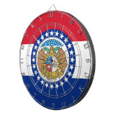 Dartboard met vlag van Missouri, VS Dartbord (Voorkant Rechts)